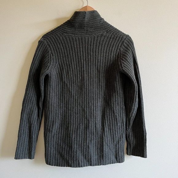 J.JILL OLIVE GREEN BUTTON DOWN SWEATER CARDIGAN CABLE WOMENS PETITE SIZE XS - Picture 6 of 6